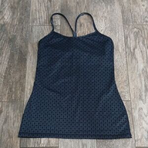 Lululemon Womens Blue And Black Tank Top ~ Size 6